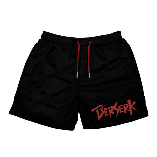 Berserk 3D Printed Gym Shorts for Men